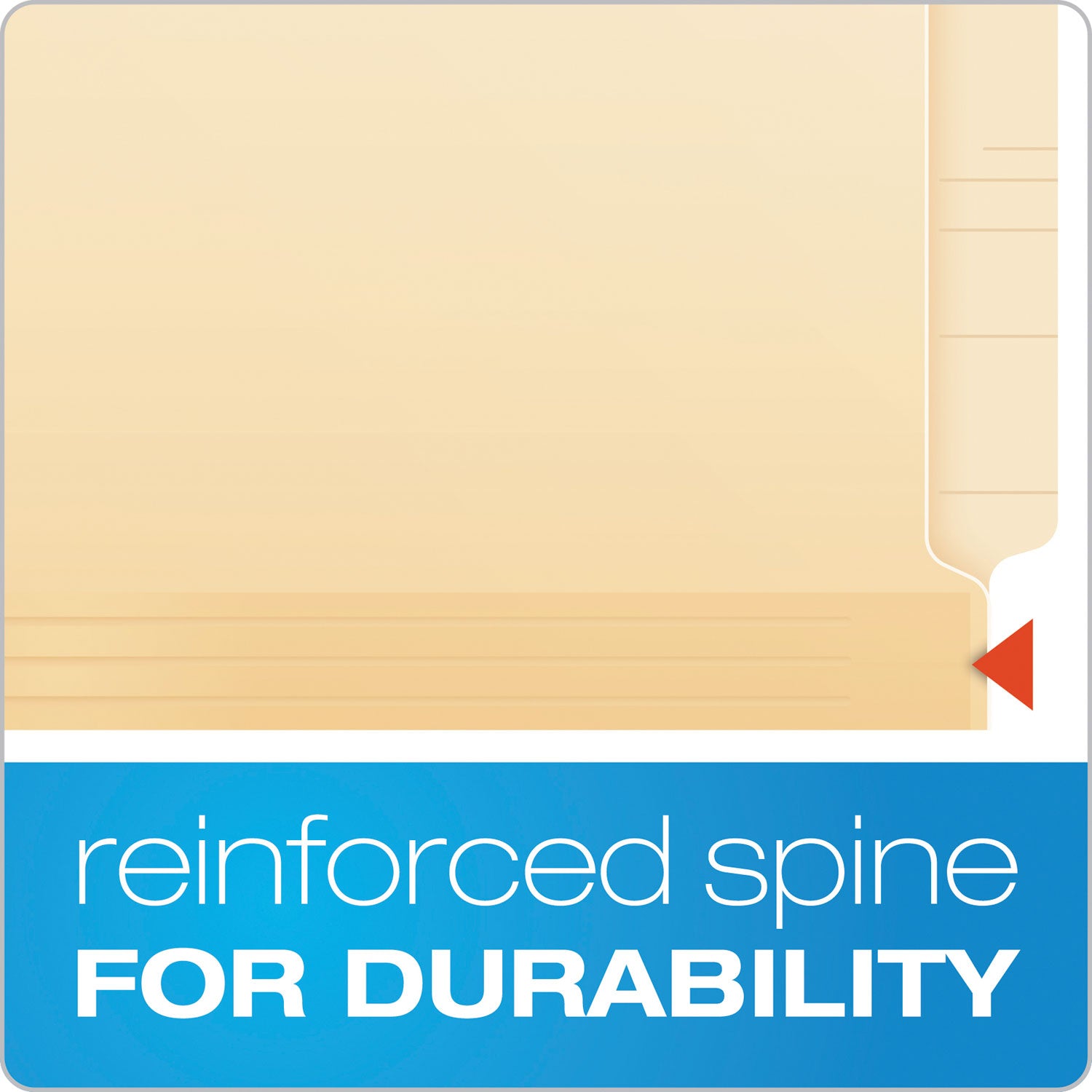 Pendaflex Manila Laminated Spine Shelf File Folders, Straight Tabs, Letter Size, Manila, 50/Box (11230)