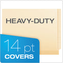 Pendaflex Manila Laminated Spine Shelf File Folders, Straight Tabs, Letter Size, Manila, 50/Box (11230)
