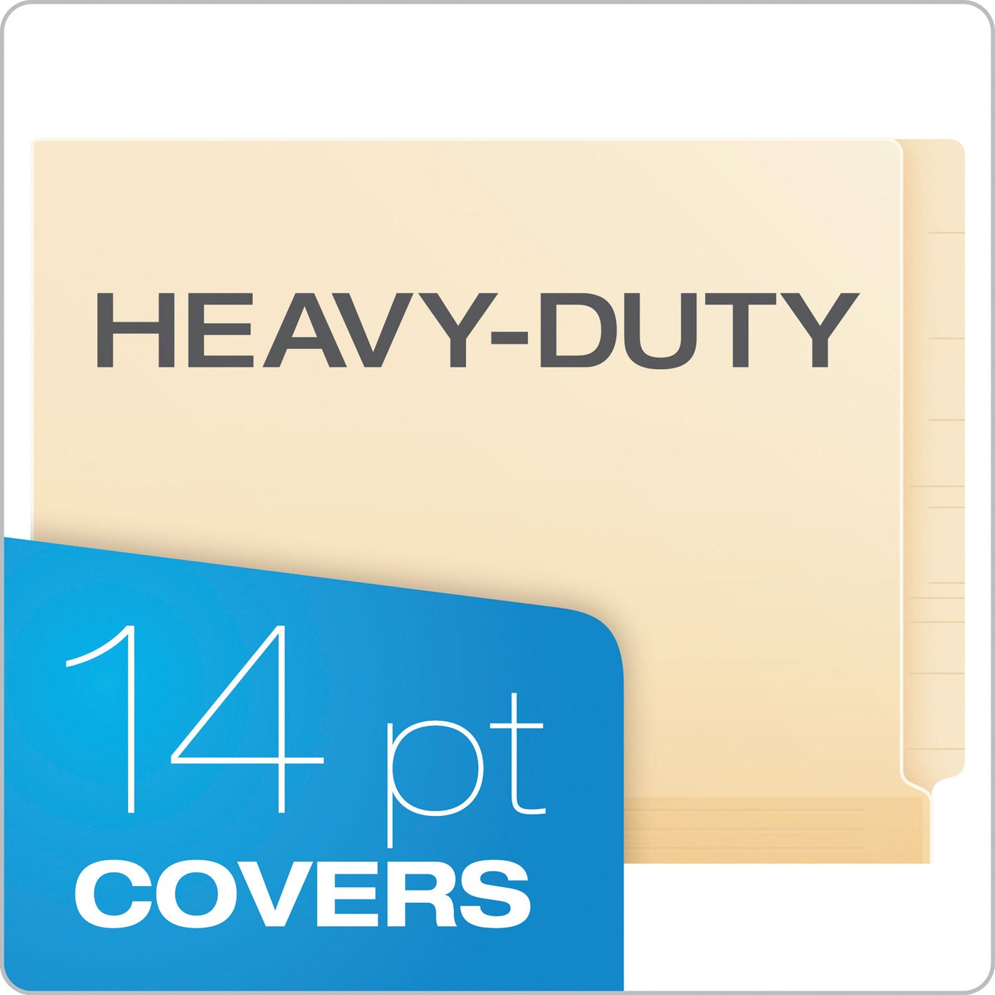 Pendaflex Manila Laminated Spine Shelf File Folders, Straight Tabs, Letter Size, Manila, 50/Box (11230)