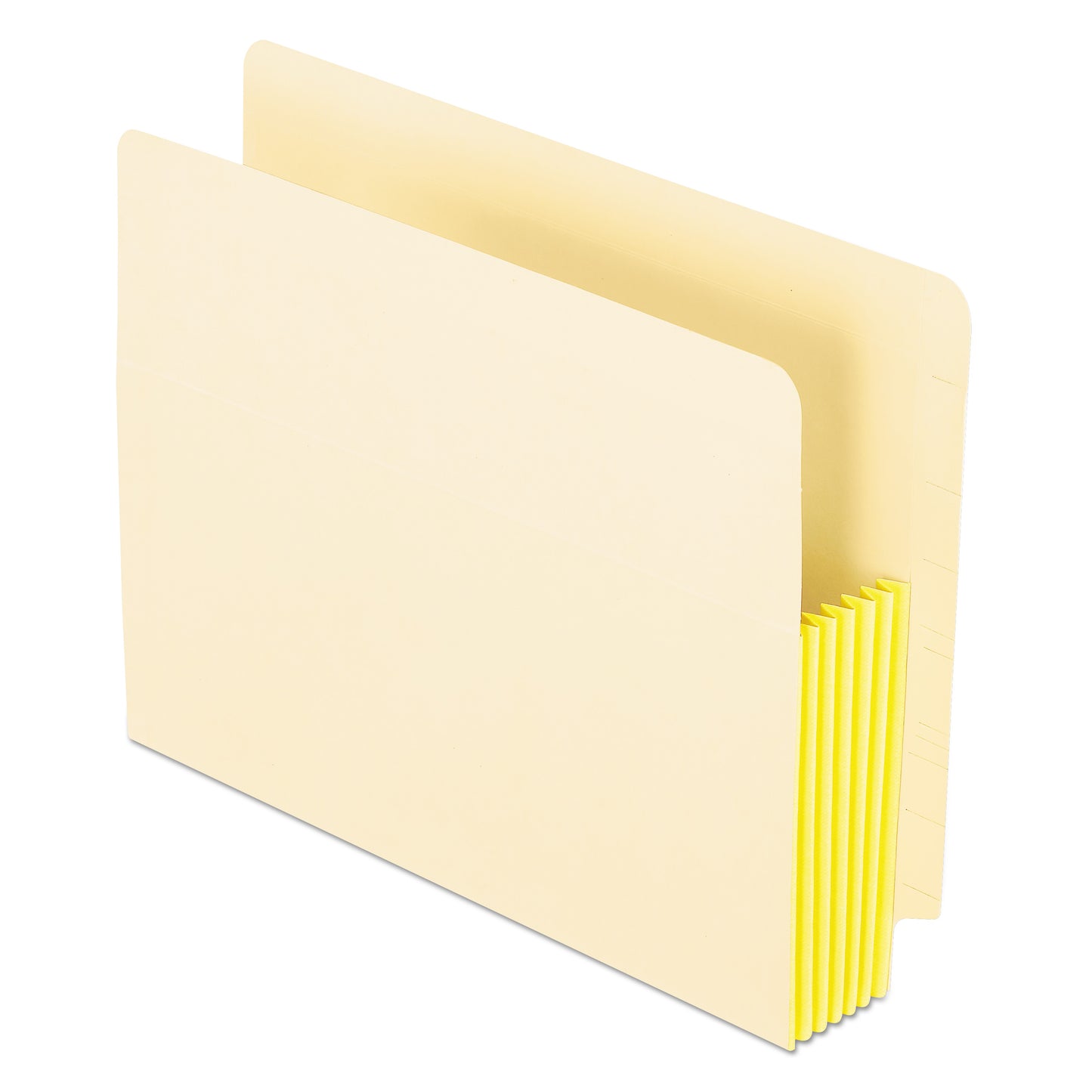 Pendaflex Manila Drop Front Shelf File Pockets with Rip-Proof-Tape Gusset Top, 5.25" Expansion, Letter Size, Manila, 10/Box (12823)