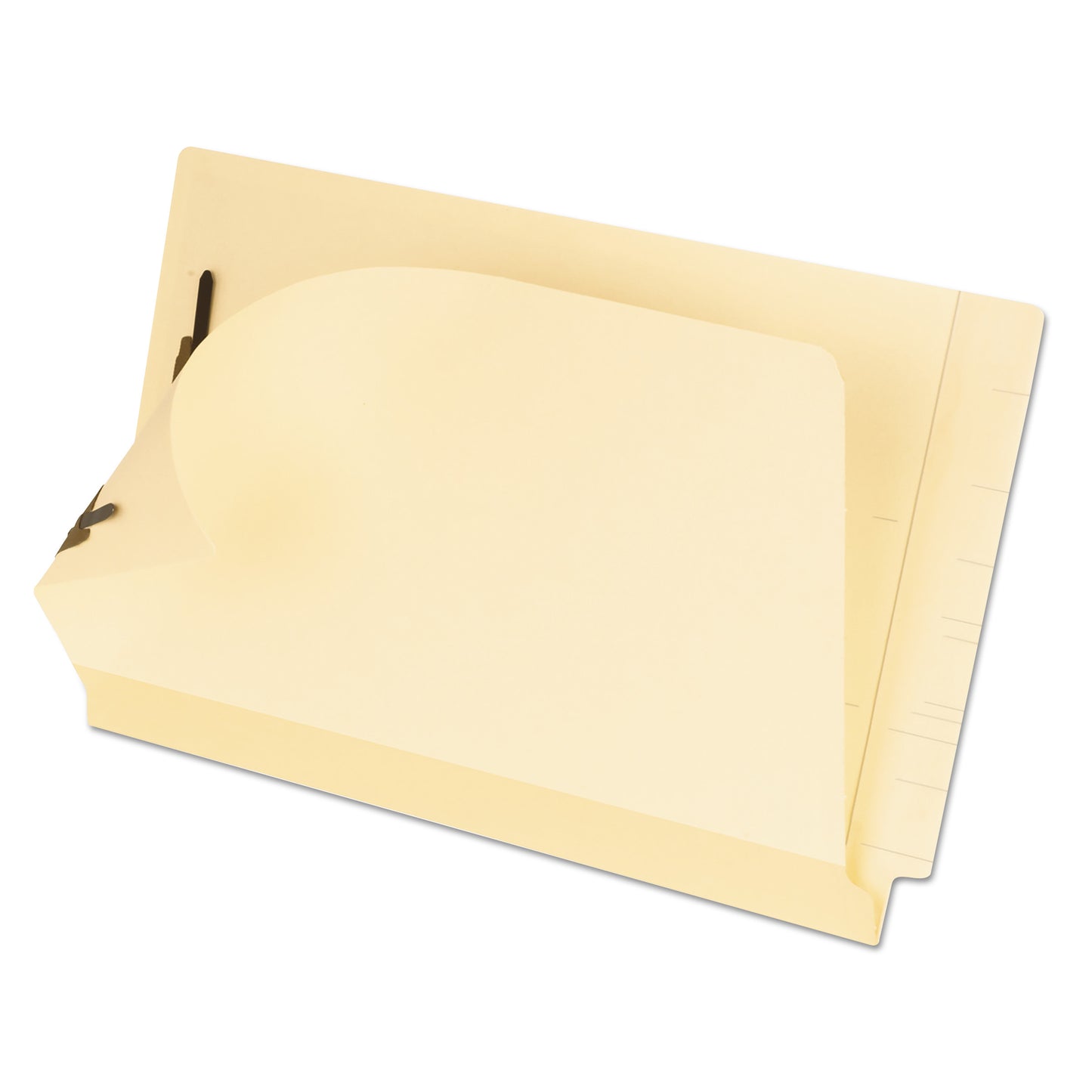 Pendaflex Manila Laminated End Tab Fastener Folders, 11-pt Manila, 0.75" Expansion, 2 Fasteners, Legal Size, Manila Exterior, 50/Box (13220)