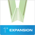 Pendaflex Heavy-Duty Pressboard Folders with Embossed Fasteners, 1/3-Cut Tabs, 1" Expansion, 2 Fasteners, Letter Size, Green, 25/Box (17178)