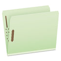 Pendaflex Heavy-Duty Pressboard Folders with Embossed Fasteners, Straight Tabs, 2" Expansion, 2 Fasteners, Letter Size, Green, 25/Box (17180)