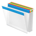 Pendaflex Poly Hanging Folders, Letter Size, 1/5-Cut Tabs, Assorted Colors, 25/Box (55708)