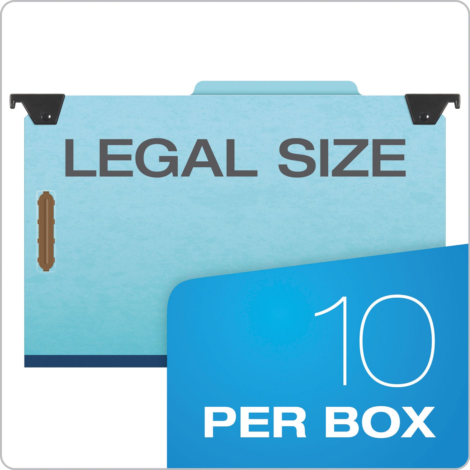 Pendaflex Hanging Classification Folders with Dividers, Legal Size, 2 Dividers, 2/5-Cut Exterior Tabs, Blue (59352)