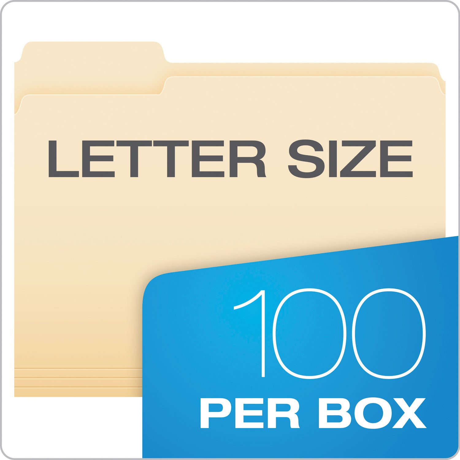 Pendaflex Manila File Folders, 1/3-Cut Tabs: Assorted, Letter Size, 0.75" Expansion, Manila, 100/Box (75213)