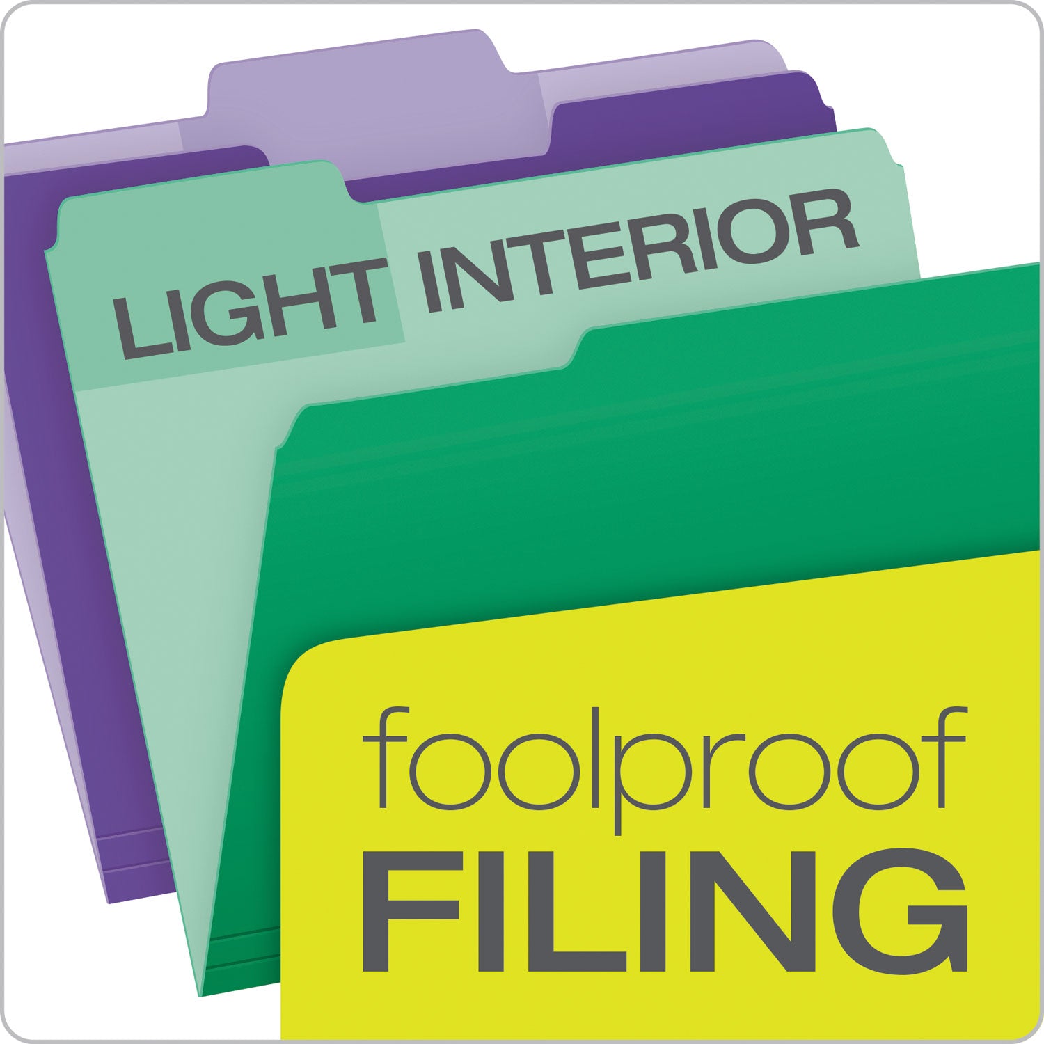 Pendaflex File Folders with Erasable Tabs, 1/3-Cut Tabs: Assorted, Letter Size, Assorted Colors, 30/Pack (84370)