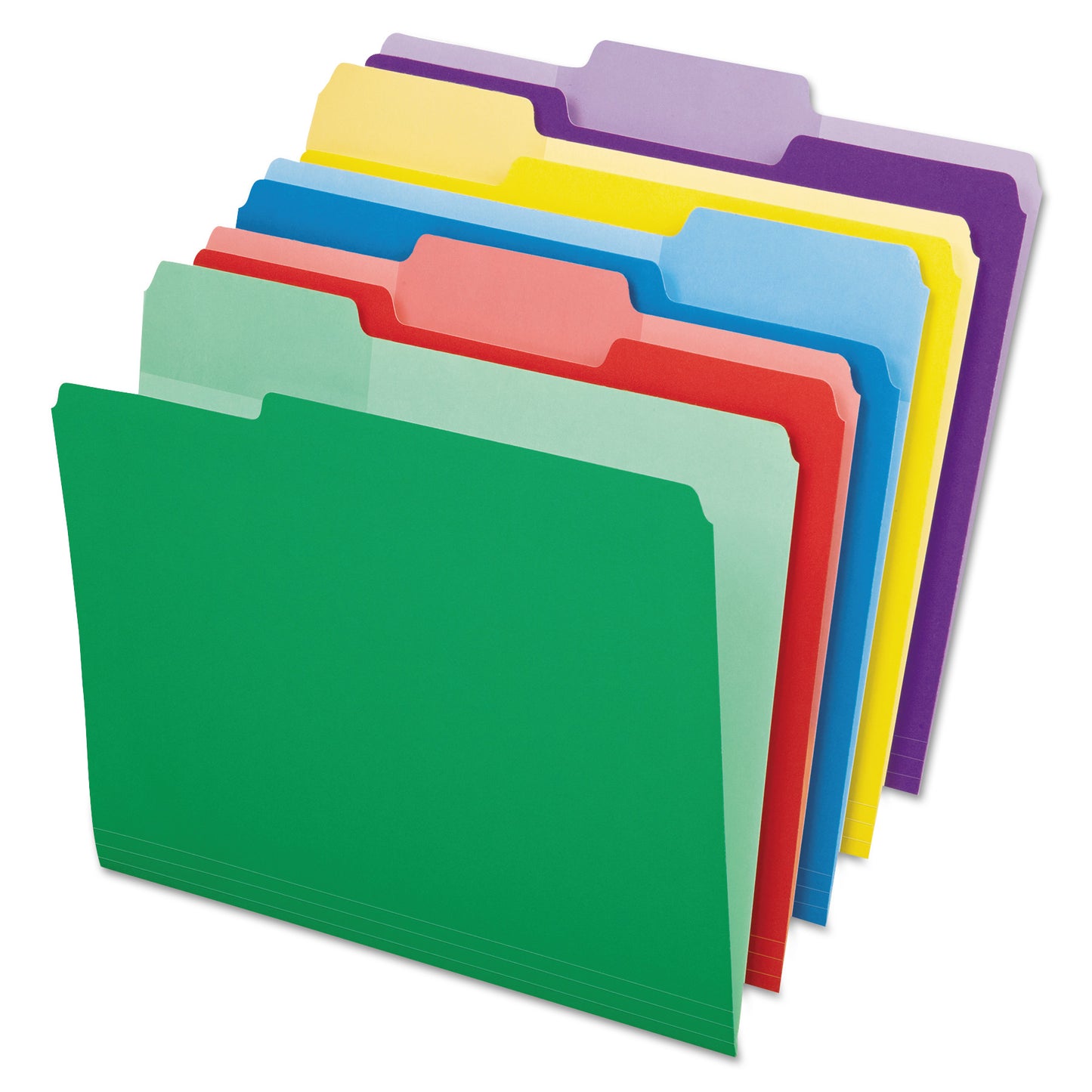 Pendaflex File Folders with Erasable Tabs, 1/3-Cut Tabs: Assorted, Letter Size, Assorted Colors, 30/Pack (84370)