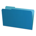 Pendaflex Interior File Folders, 1/3-Cut Tabs: Assorted, Legal Size, Blue, 100/Box (435013BLU)