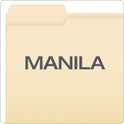 Pendaflex Manila File Folders, 1/3-Cut Tabs: Assorted, Letter Size, 0.75" Expansion, Manila, 100/Box (75213)