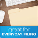 Pendaflex Manila File Folders, 1/3-Cut Tabs: Assorted, Letter Size, 0.75" Expansion, Manila, 100/Box (75213)