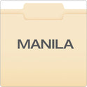 Pendaflex Manila File Folders, 1/3-Cut Tabs: Center Position, Letter Size, 0.75" Expansion, Manila, 100/Box (752132)