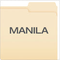 Pendaflex Manila File Folders, 1/3-Cut Tabs: Right Position, Letter Size, 0.75" Expansion, Manila, 100/Box (752133)