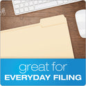 Pendaflex Manila File Folders, 1/3-Cut Tabs: Right Position, Letter Size, 0.75" Expansion, Manila, 100/Box (752133)