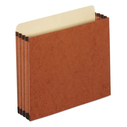 Pendaflex File Cabinet Pockets, 3.5" Expansion, Letter Size, Redrope, 10/Box (FC1524P)