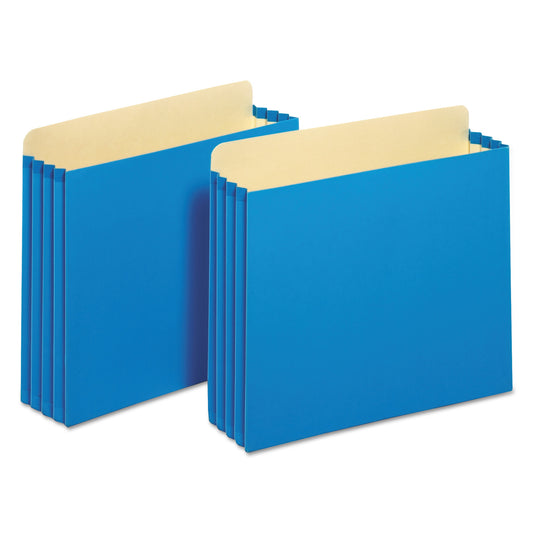 Pendaflex File Cabinet Pockets, 3.5" Expansion, Letter Size, Blue, 10/Box (FC1524PBLU)