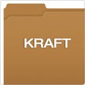 Pendaflex Kraft Fastener Folders, 1/3-Cut Tabs, 1 Fastener, Letter Size, Kraft Exterior, 50/Box (FK211)