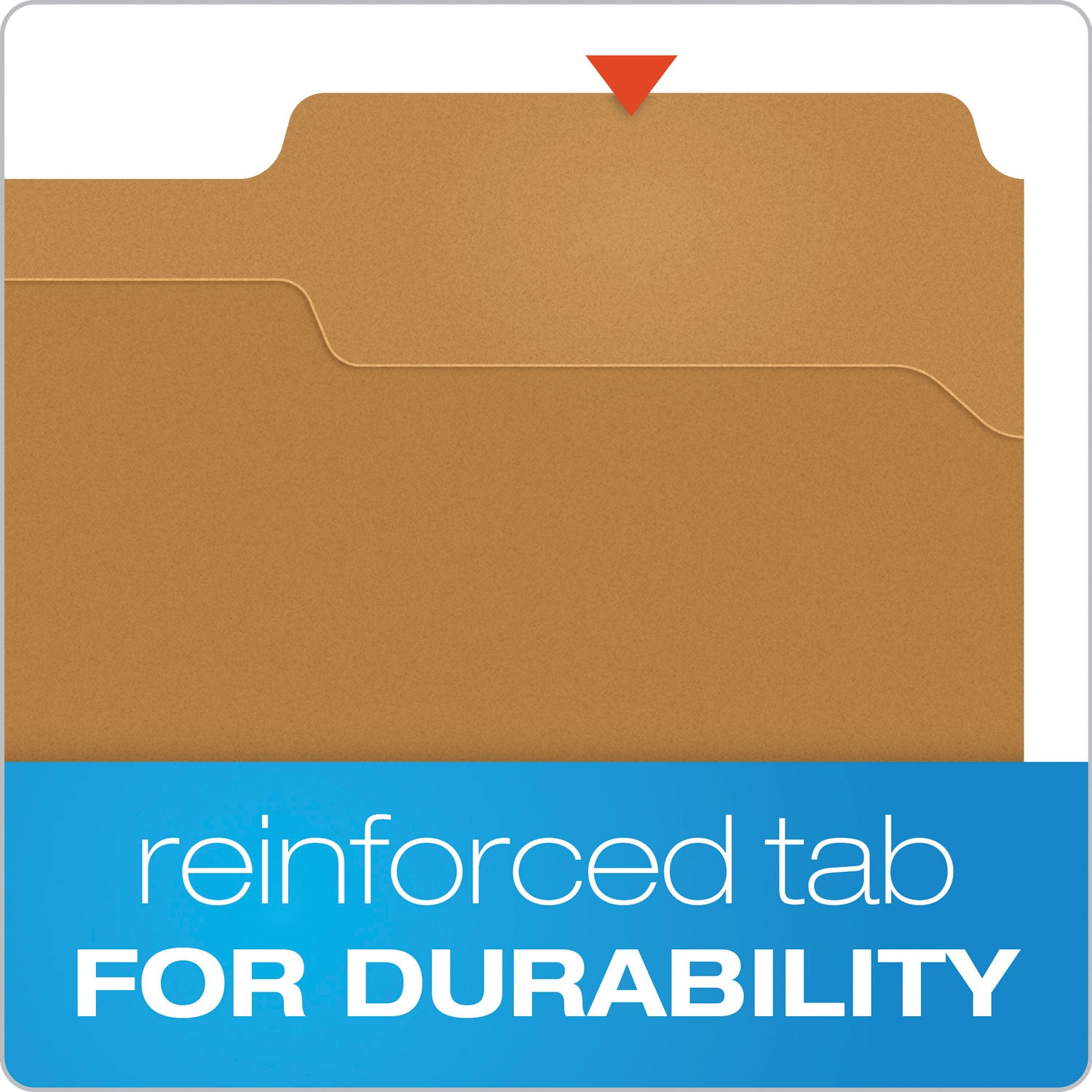 Pendaflex Kraft Fastener Folders, 1/3-Cut Tabs, 2 Fasteners, Letter Size, Kraft Exterior, 50/Box (FK212)