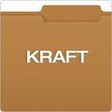 Pendaflex Kraft Fastener Folders, 2/5-Cut Tabs, 2 Fasteners, Letter Size, Kraft Exterior, 50/Box (FK213)