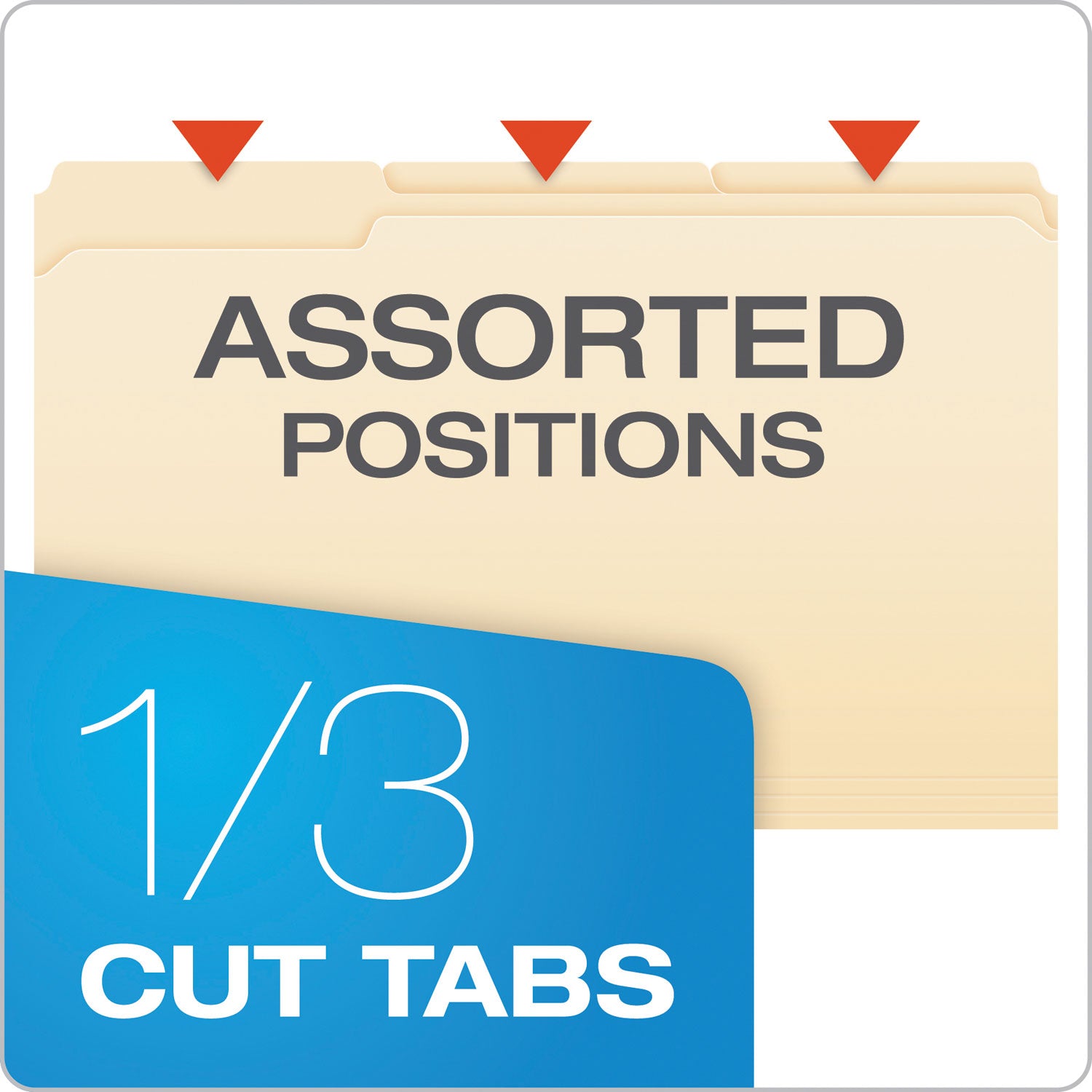 Pendaflex Manila Fastener Folders, 1/3-Cut Tabs, 1 Fastener, Legal Size, Manila Exterior, 50/Box (FM310)