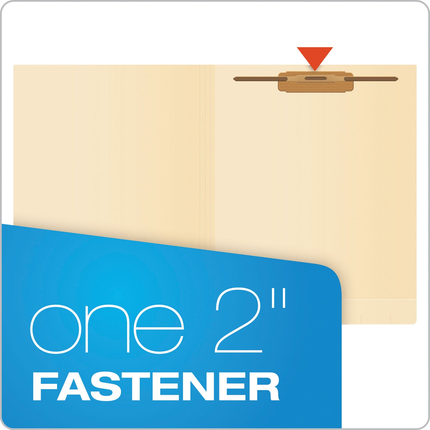 Pendaflex Manila End Tab Expanding Fastener Folders, 2-Ply Tabs, 0.75" Expansion, 1 Fastener, Letter Size, Manila Exterior, 50/Box (H10U1)