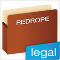 Pendaflex Pocket File, 3.5" Expansion, Legal Size, Red Fiber (S26E)