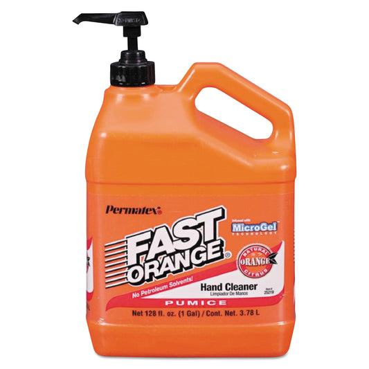 FAST ORANGE Pumice Hand Cleaner, Citrus Scent, 1 gal Dispenser (25219)