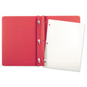 Oxford Report Cover, Three-Prong Fastener, 0.5" Capacity, 8.5 x 11, Red/Red, 25/Box (52511)