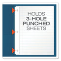 Oxford Twin-Pocket Folders with 3 Fasteners, 0.5" Capacity, 11 x 8.5, Blue, 25/Box (57702)