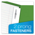 Oxford Twin-Pocket Folders with 3 Fasteners, 0.5" Capacity, 11 x 8.5, Green, 25/Box (57703)