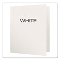 Oxford Twin-Pocket Folders with 3 Fasteners, 0.5" Capacity, 11 x 8.5, White, 25/Box (57704)