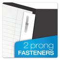 Oxford Twin-Pocket Folders with 3 Fasteners, 0.5" Capacity, 11 x 8.5, Black 25/Box (57706)