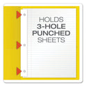 Oxford Twin-Pocket Folders with 3 Fasteners, 0.5" Capacity, 11 x 8.5, Yellow, 25/Box (57709)