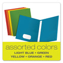 Oxford Twin-Pocket Folders with 3 Fasteners, 0.5" Capacity, 11 x 8.5, Assorted, 25/Box (57713)