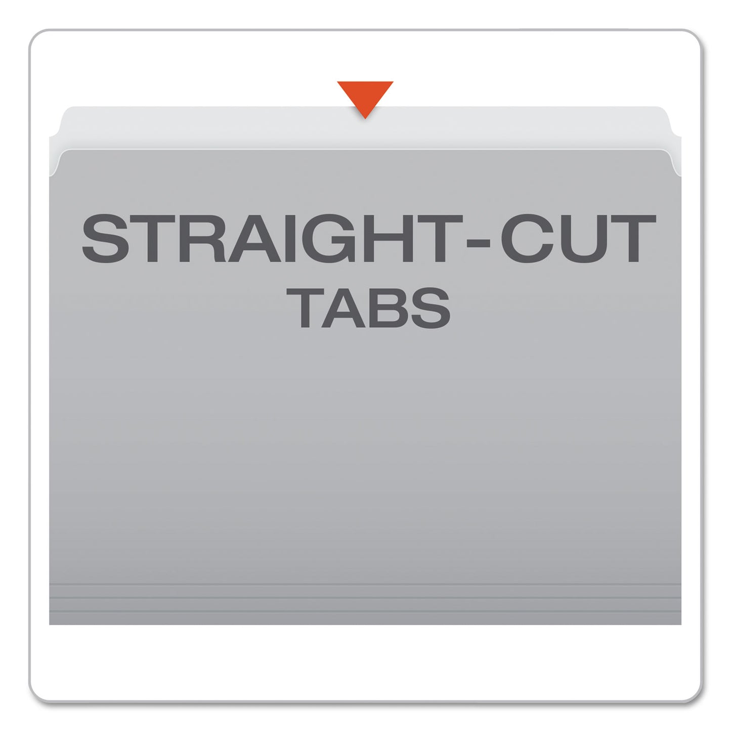 Pendaflex Colored File Folders, Straight Tabs, Letter Size, Gray/Light Gray, 100/Box (152GRA)
