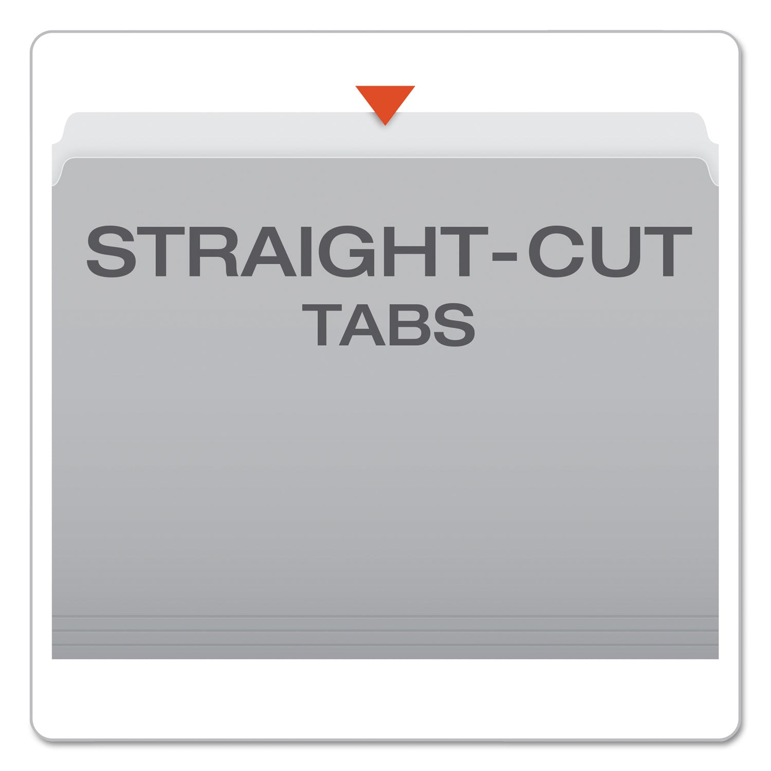 Pendaflex Colored File Folders, Straight Tabs, Letter Size, Gray/Light Gray, 100/Box (152GRA)