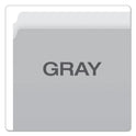 Pendaflex Colored File Folders, Straight Tabs, Letter Size, Gray/Light Gray, 100/Box (152GRA)