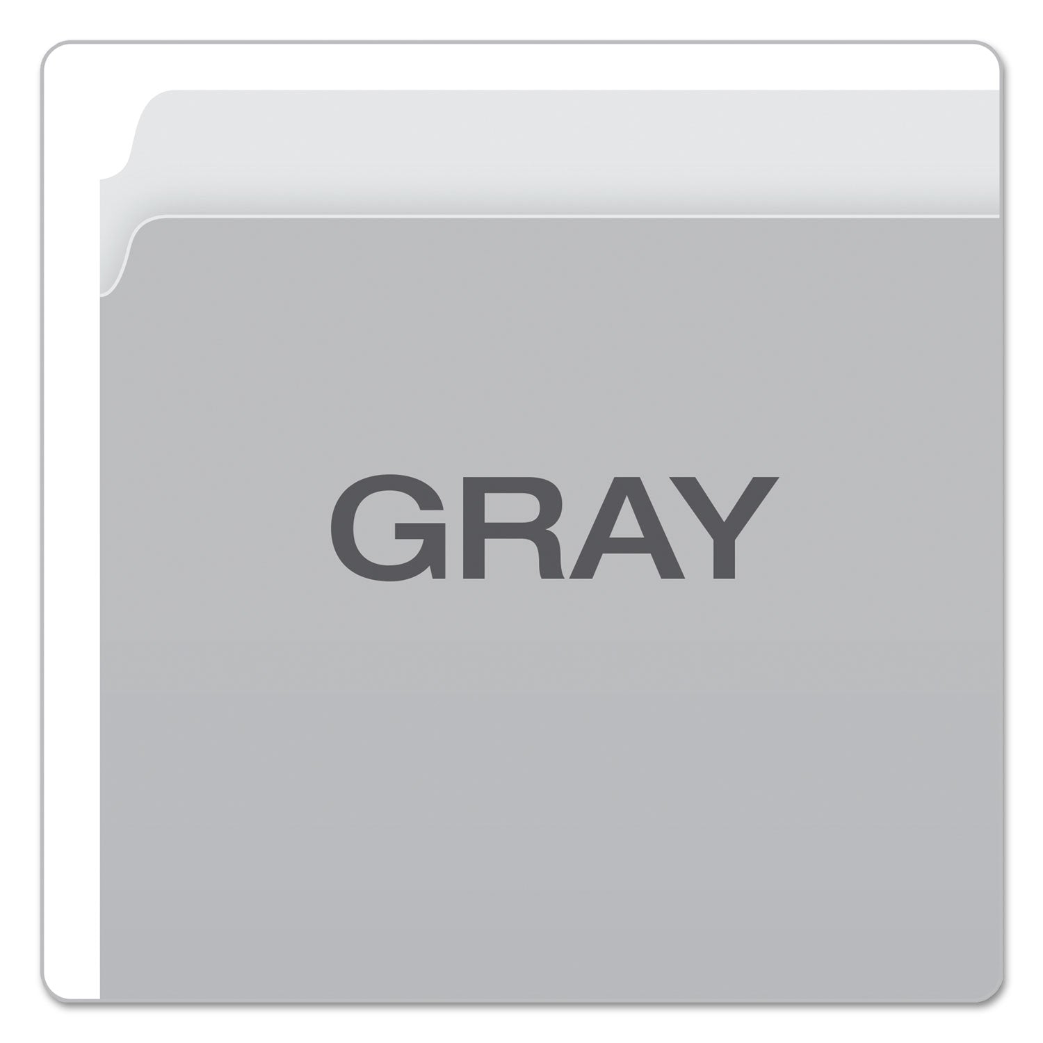 Pendaflex Colored File Folders, Straight Tabs, Letter Size, Gray/Light Gray, 100/Box (152GRA)