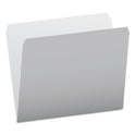 Pendaflex Colored File Folders, Straight Tabs, Letter Size, Gray/Light Gray, 100/Box (152GRA)