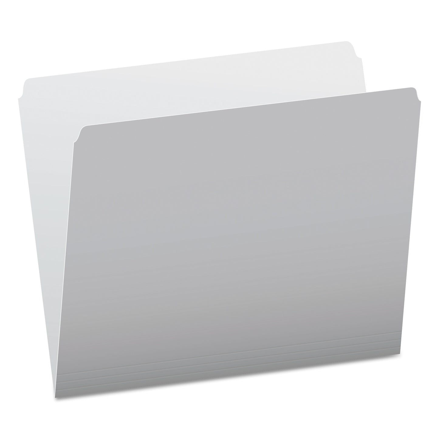 Pendaflex Colored File Folders, Straight Tabs, Letter Size, Gray/Light Gray, 100/Box (152GRA)