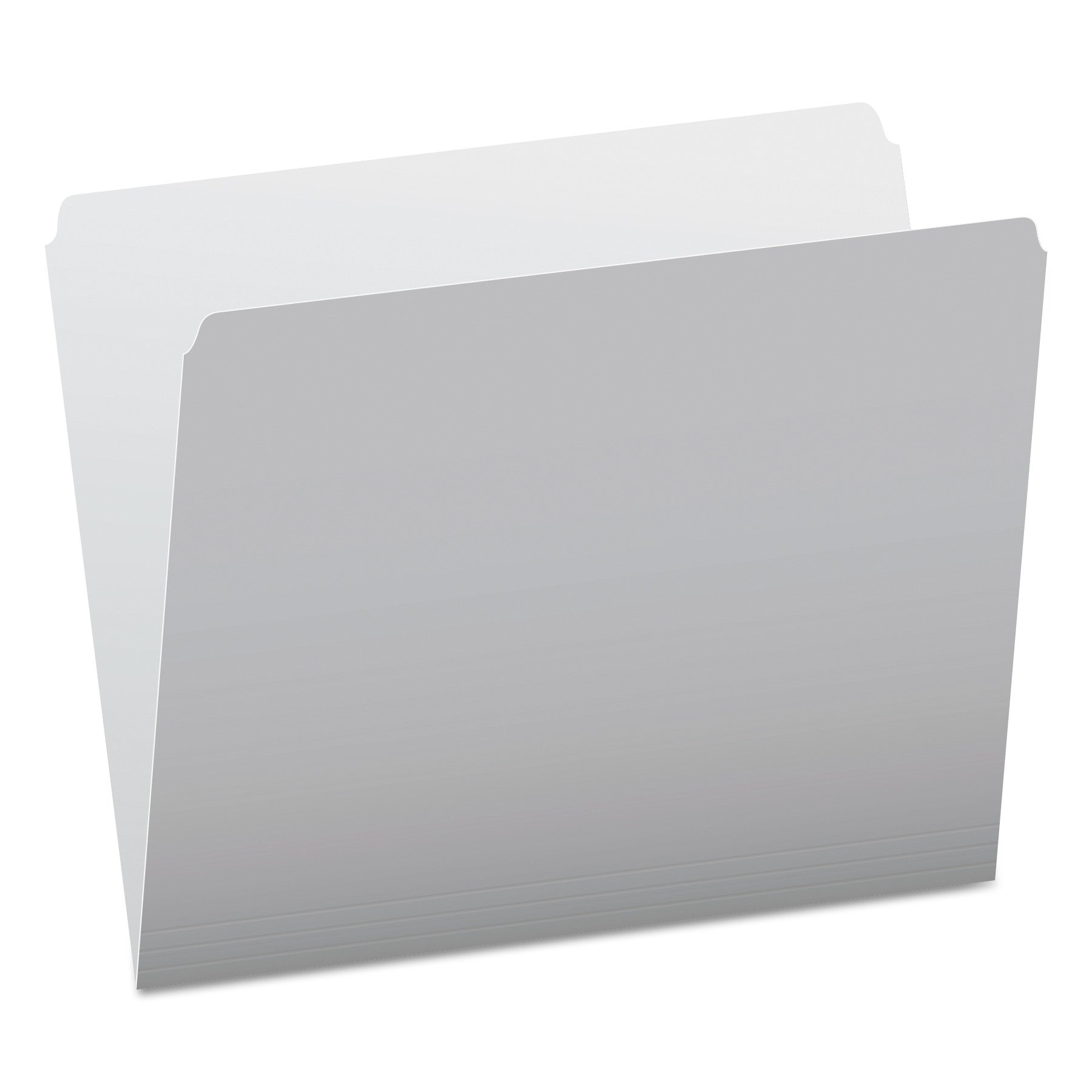 Pendaflex Colored File Folders, Straight Tabs, Letter Size, Gray/Light Gray, 100/Box (152GRA)