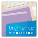 Pendaflex Colored File Folders, Straight Tabs, Letter Size, Lavender/Light Lavender, 100/Box (152LAV)