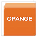 Pendaflex Colored File Folders, Straight Tabs, Letter Size, Orange/Light Orange, 100/Box (152ORA)