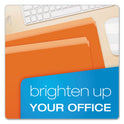 Pendaflex Colored File Folders, Straight Tabs, Letter Size, Orange/Light Orange, 100/Box (152ORA)