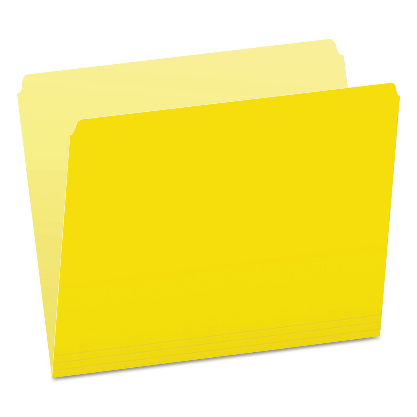 Pendaflex Colored File Folders, Straight Tabs, Letter Size, Yellow/Light Yellow, 100/Box (152YEL)
