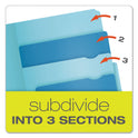Pendaflex Divide It Up File Folder, 1/2-Cut Tabs: Assorted, Letter Size, 0.75" Expansion, Assorted Colors, 12/Pack (10773)