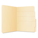 Pendaflex Divide It Up File Folder, 1/2-Cut Tabs: Assorted, Letter Size, 0.75" Expansion, Manila, 24/Pack (10770)