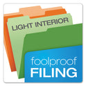 Pendaflex Colored File Folders, 1/3-Cut Tabs: Assorted, Letter Size, Assorted Colors, 100/Box (15213ASST)