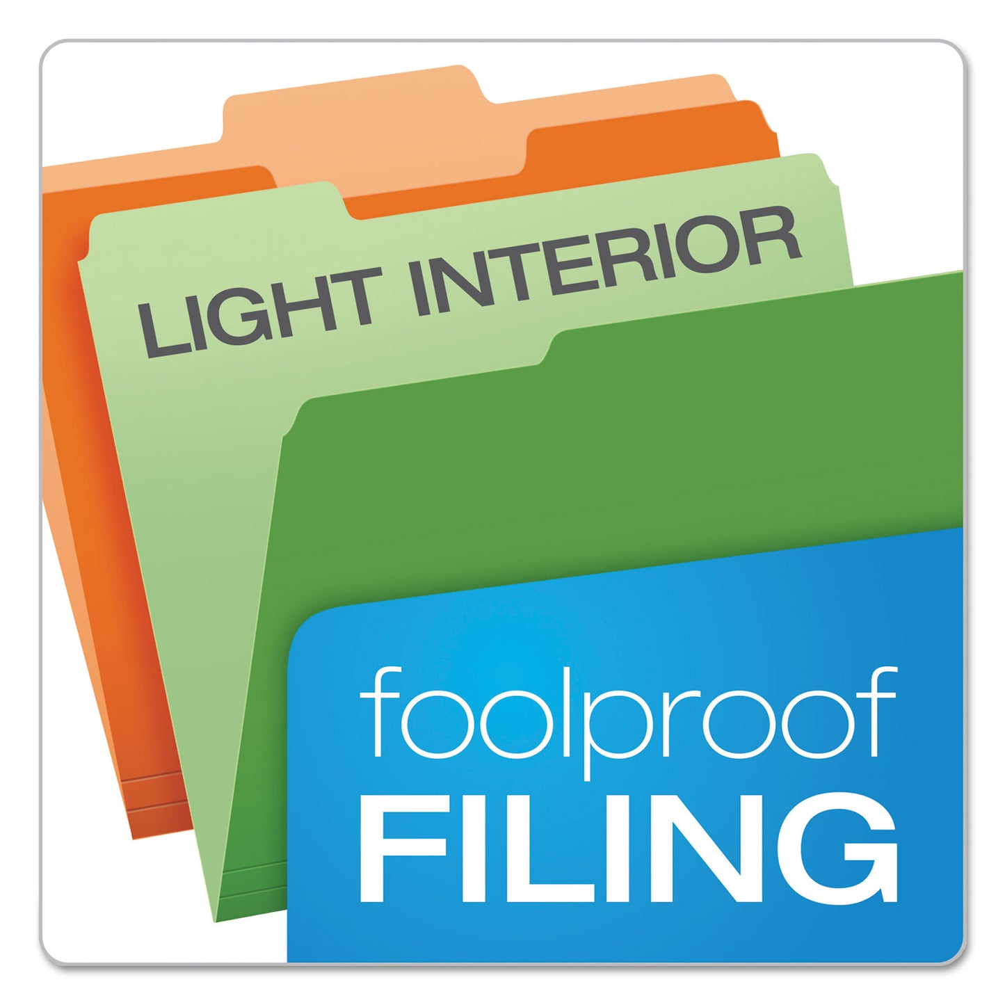 Pendaflex Colored File Folders, 1/3-Cut Tabs: Assorted, Letter Size, Assorted Colors, 100/Box (15213ASST)