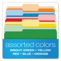 Pendaflex Colored File Folders, 1/3-Cut Tabs: Assorted, Letter Size, Assorted Colors, 100/Box (15213ASST)